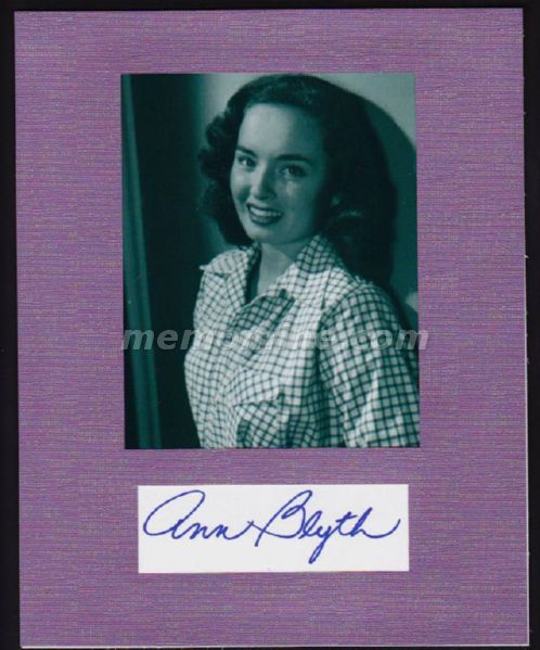 Blyth Ann Original Hand Signed 8x10 Display - Click Image to Close